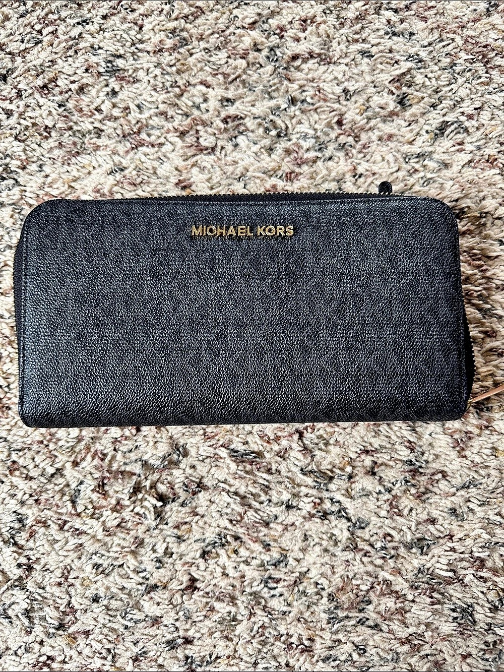 Michael Kors Jet Set Travel Continental Wallet Black